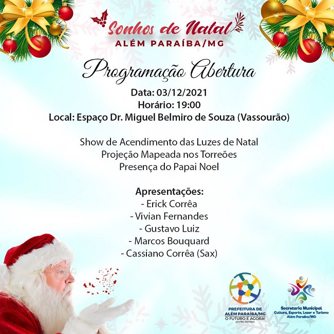 Secretaria de Cultura divulga programa da abertura do evento 