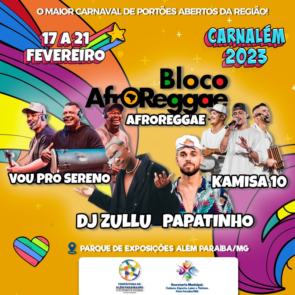Prefeitura divulga a programação oficial do Carnaval 2023 em Além Paraíba