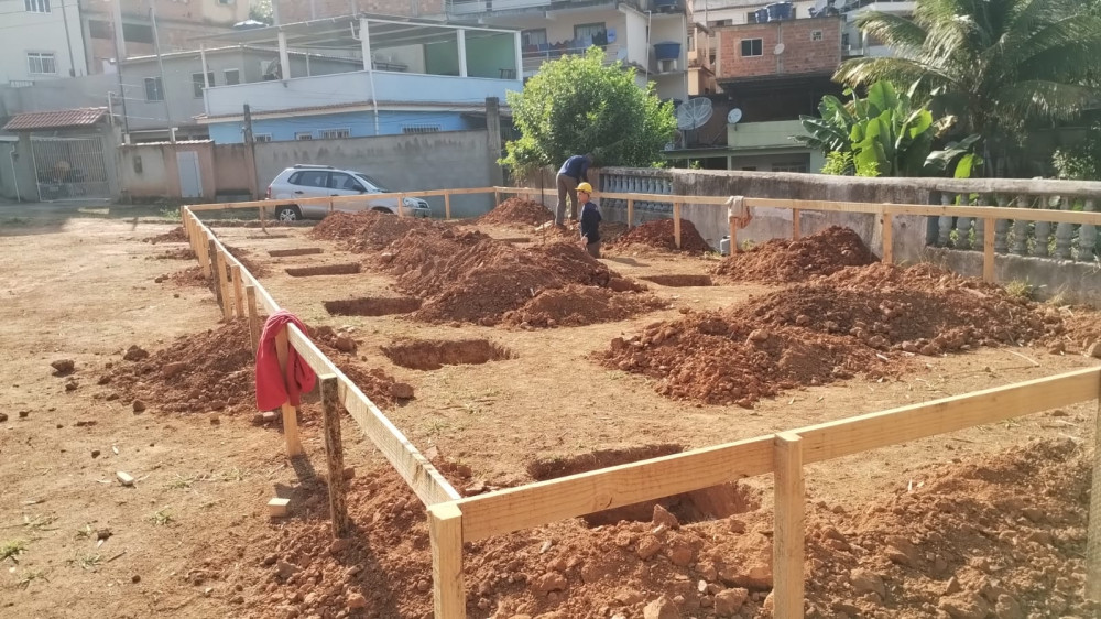 Começou a reforma da quadra do Santa Rosa e seu entorno