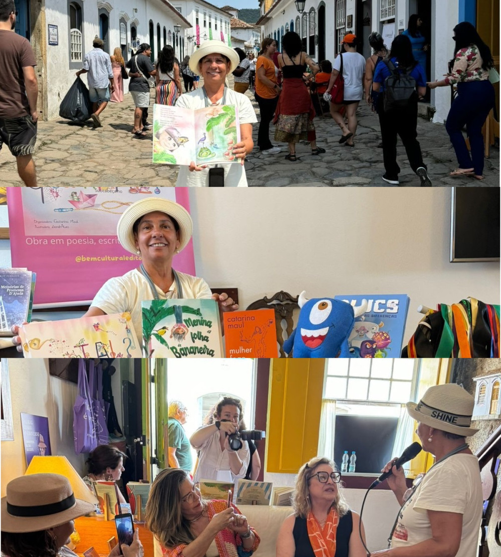 Escritora Além-paraibana Wanda Morais faz sucesso na consagrada FLIP - Feira Literária de Paraty
