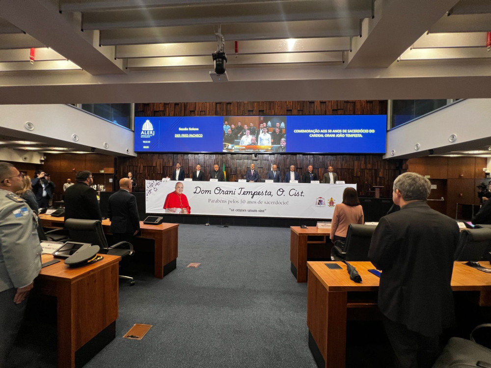 Jubileu de Ouro de Dom Orani: Assembléia Legislativa realiza Sessão Solene em comemoração aos 50 anos de Ordenação do 