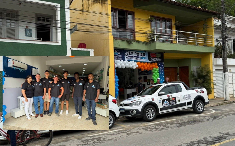 Além do Ar, a conceituadíssima loja de climatização da região, abriu seu novo espaço em Além Paraíba