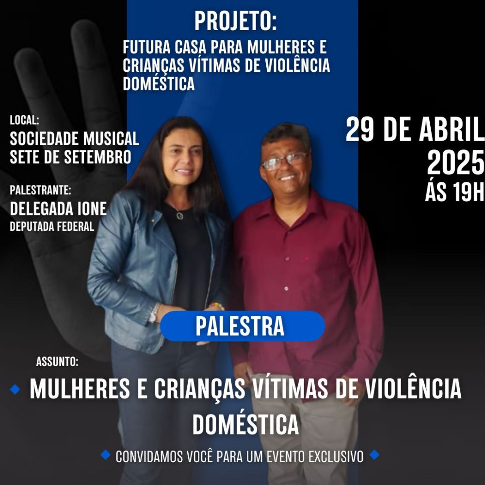 Vereador Pastor Paulinho traz a Deputada Federal Ione a Além Paraíba para tratar da Casa da Mulher vítima de violência