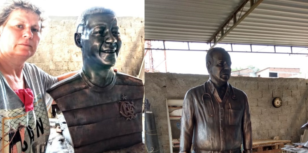 Estátua de Dr. Miguel e busto de Jorge Eduardo serão inauguradas no Vassourão. Peças foram custeadas por amigos e familiares. Inauguração espaço é dia 5, 19 hs.