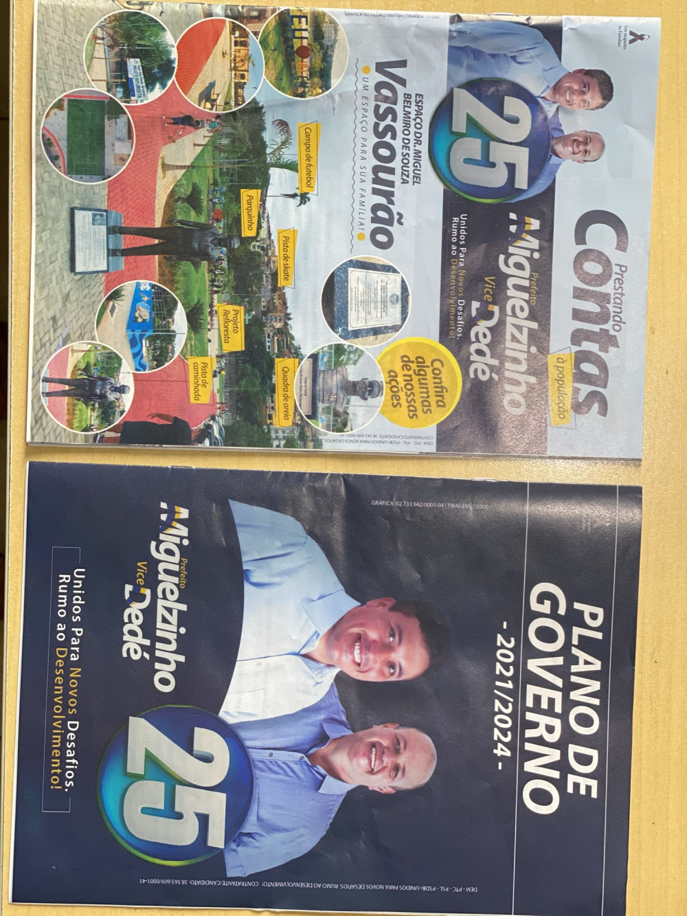 Miguelzinho começa a enviar para todas as casas de Além Paraíba revista com resumo das principais ações de sua administração e plano de governo 2021-2024