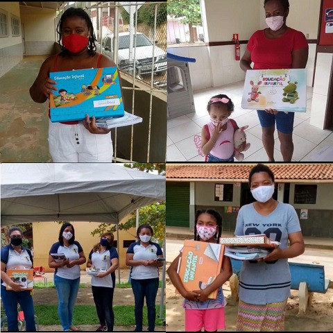 Escolas Municipais fizeram entrega de material didático a alunos